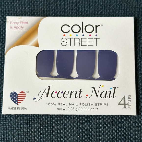 Color Street In Blue Time Accent Nail 4 Strip package New - Picture 1 of 4